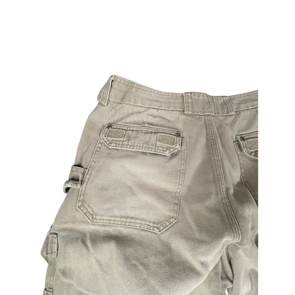 Duluth Trading Co Canvas Cargo Work Pants Mens 38x34 Tan Utility - Picture 8 of 12